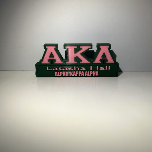 Alpha Kappa Alpha(AKA) Custom Name Desk Plate