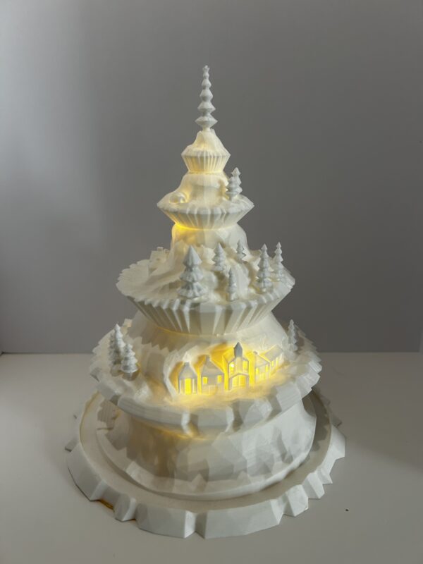 Mini Christmas Tree Town Lamp