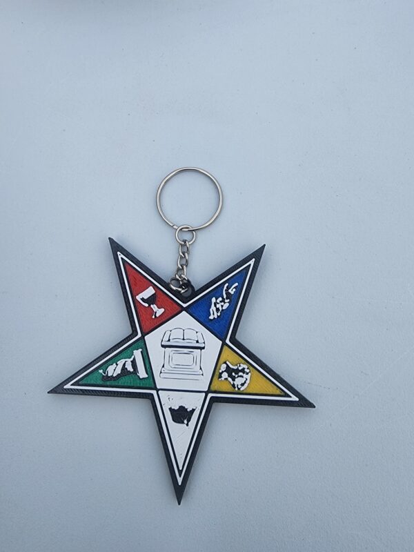 Eastern Star Keychain